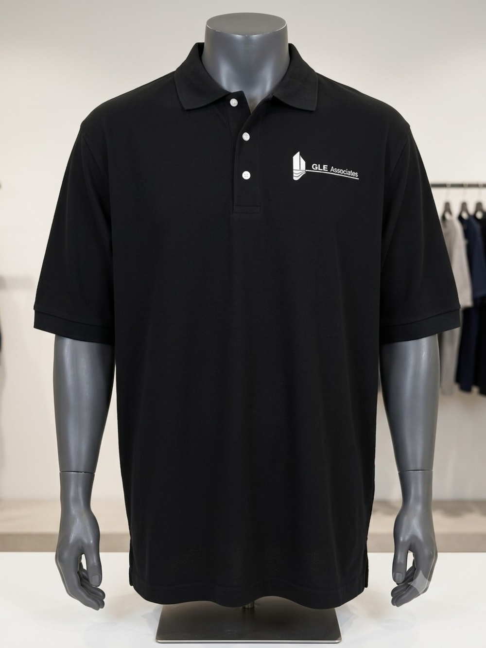 Lands' End Men's Short Sleeve Polo Shirt NWT – Size XL (46-48) - Black